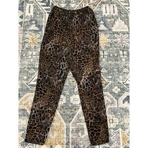 GUESS Leopard Print Jogger Pants